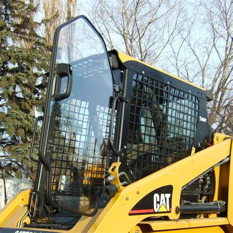 cat skid steer cab door|caterpillar skid steer front door.